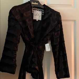 Black velvet jacket